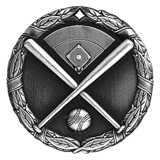 2" Baseball Bat and Diamond Medals