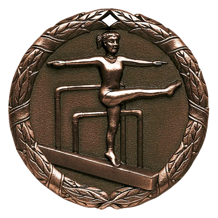 2" Female Gymnastics Medals