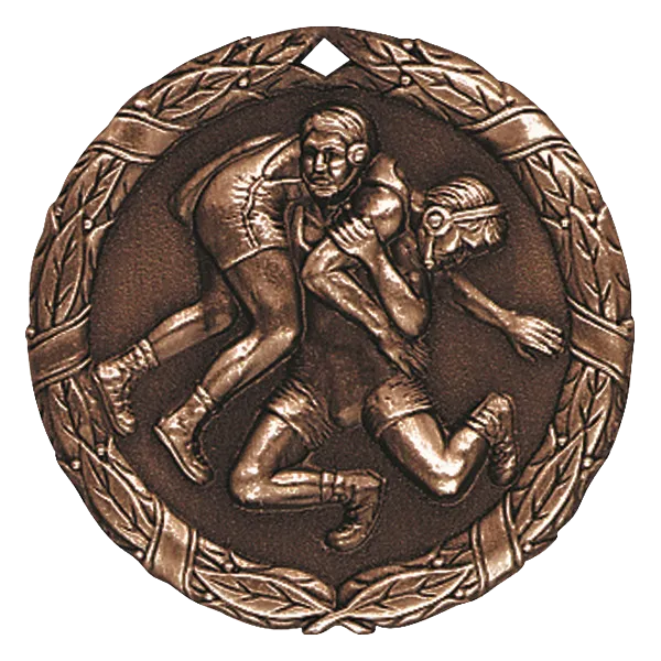2" Wrestling Medal