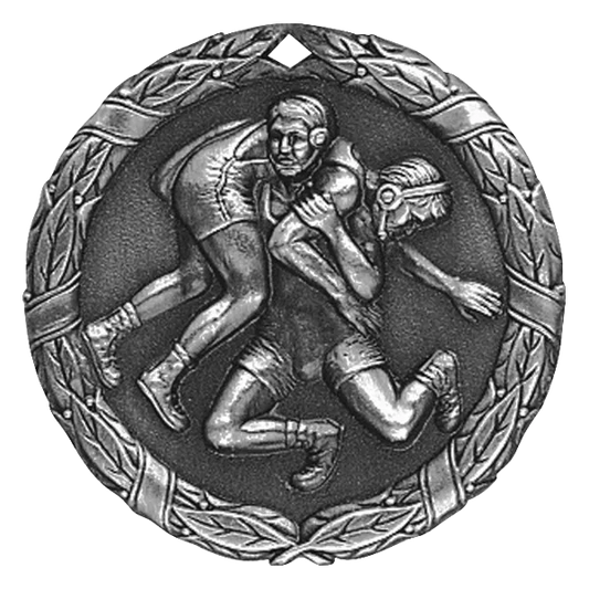 2" Wrestling Medal