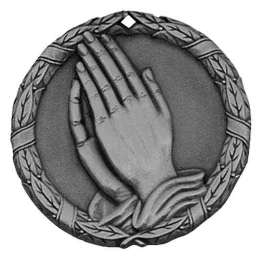 2" Praying Hands Medals