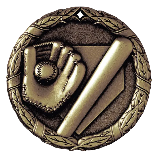 2" Baseball Bat and Glove Medals