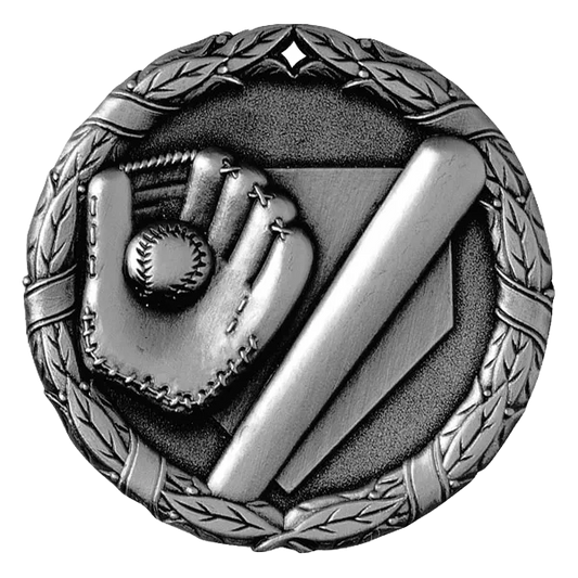 2" Baseball Bat and Glove Medals