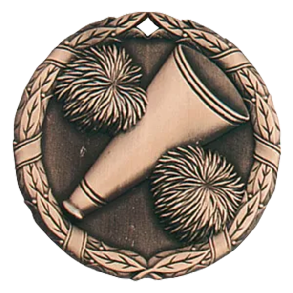 2" Cheer Megaphone Medals
