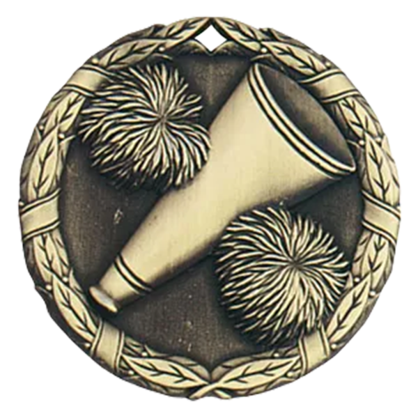 2" Cheer Megaphone Medals