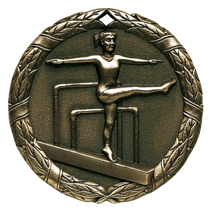2" Female Gymnastics Medals