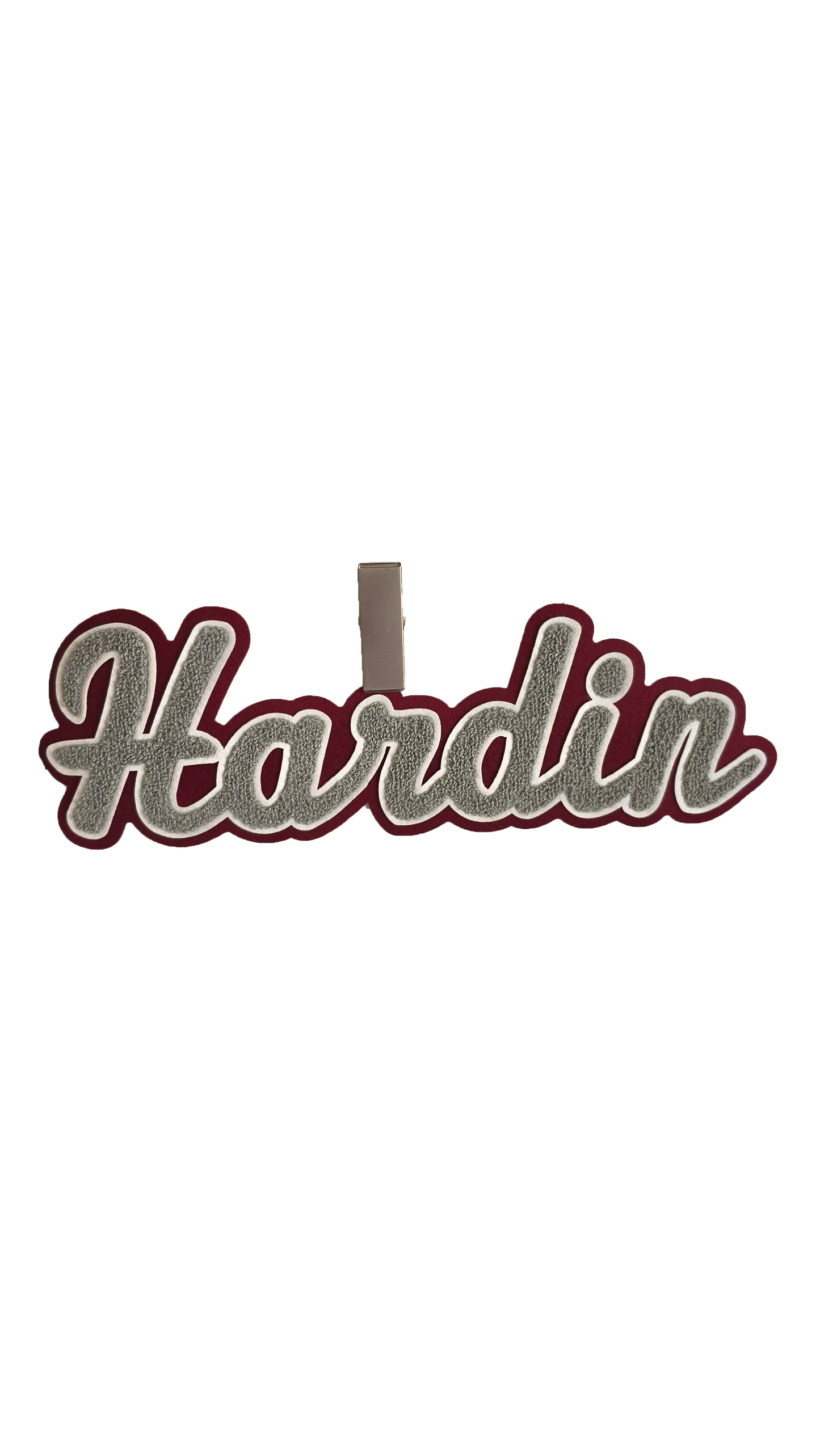 Letterman Jacket Back Name Patch