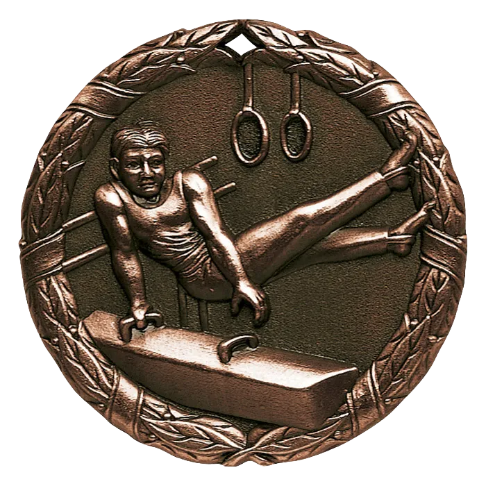 2" Male Gymnastics Medals