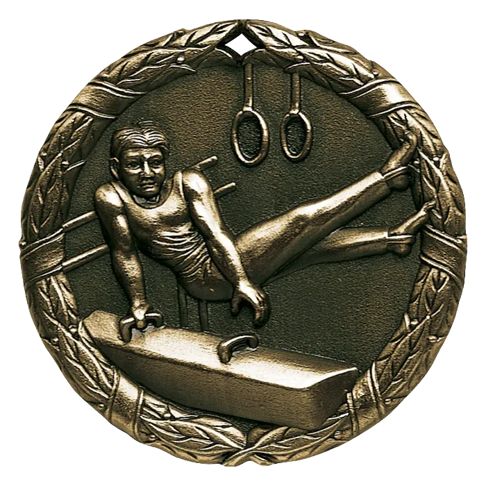 2" Male Gymnastics Medals