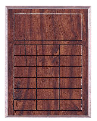 Cherry Finish Perpetual Plaque
