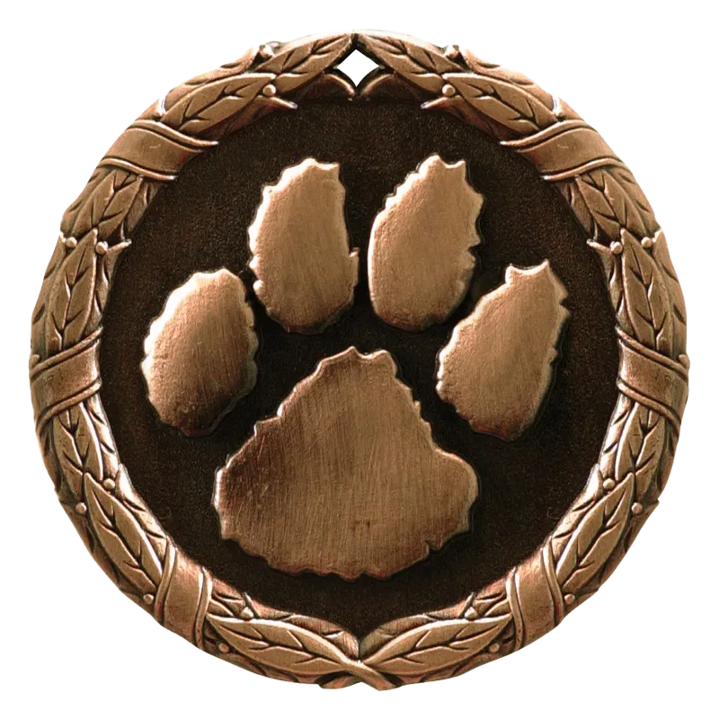 2" Paw Print Medals
