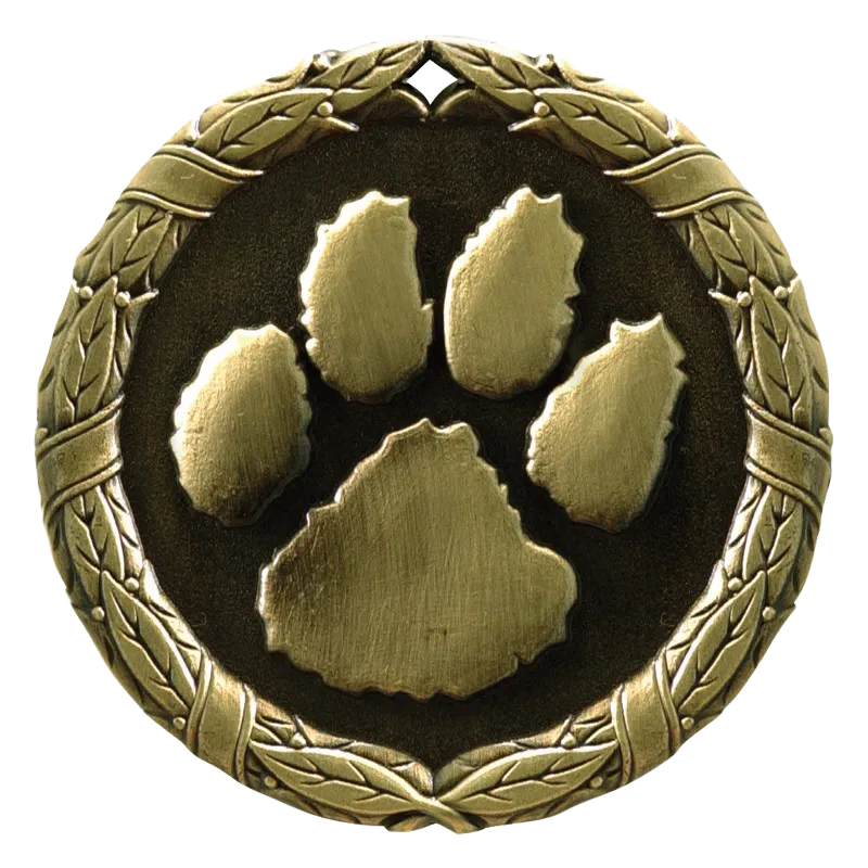 2" Paw Print Medals