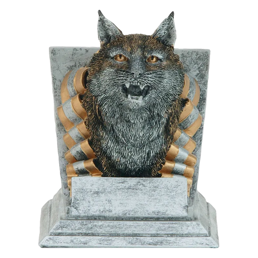 4" Resin Bobcat Spirit Mascot