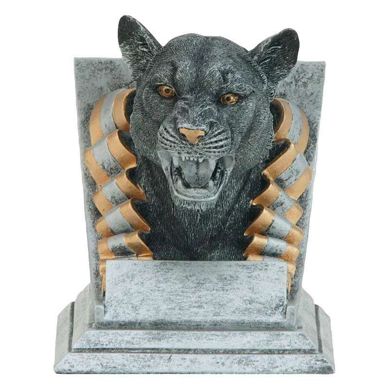4" Resin Cougar Spirit Mascot