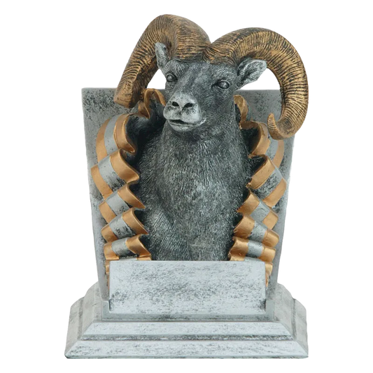 4" Resin Ram Spirit Mascot