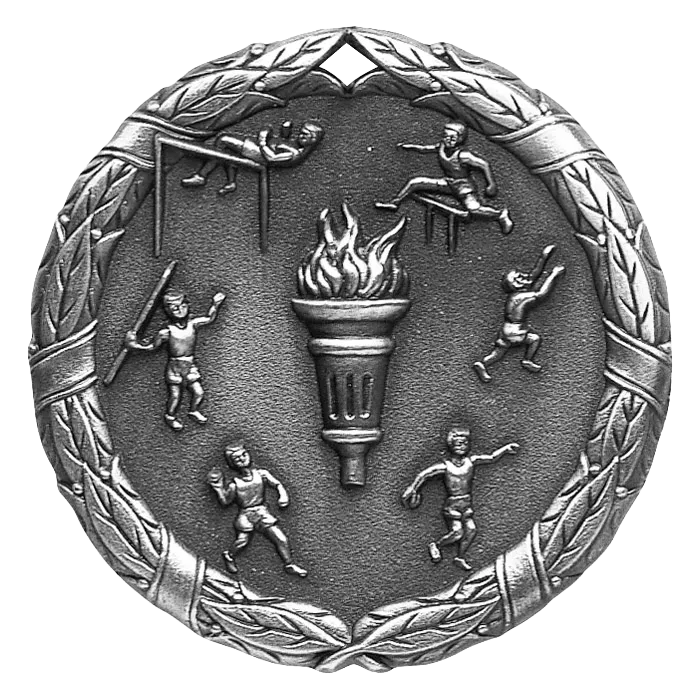 2" Track and Field Torch Medals