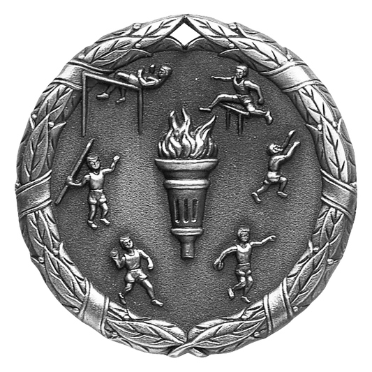 2" Track and Field Torch Medals