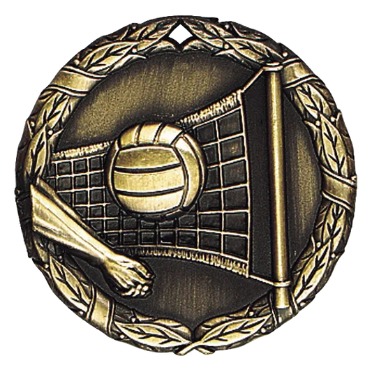 2" Volleyball Medal