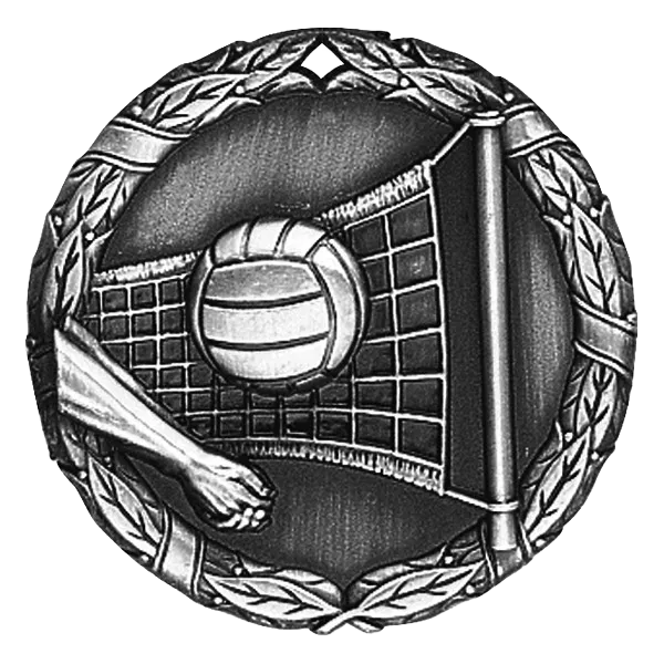 2" Volleyball Medal