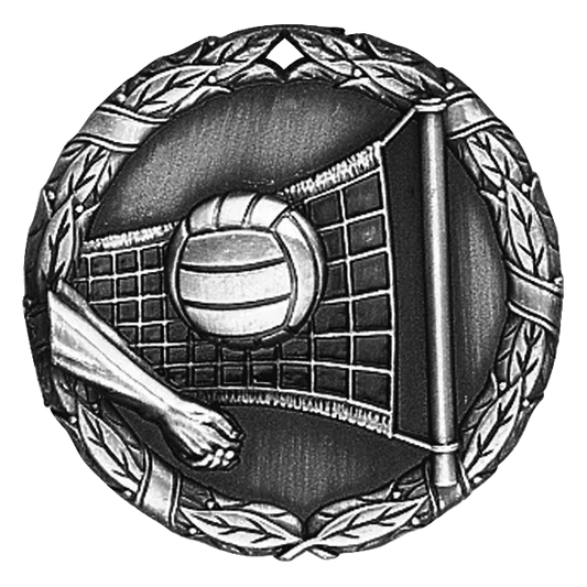 2" Volleyball Medal
