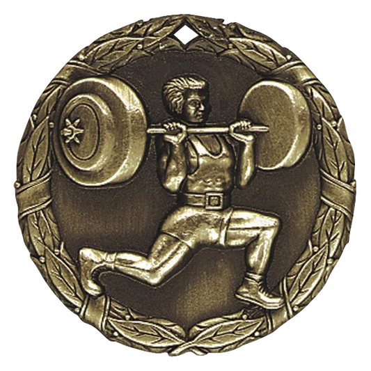 2" Weightlifter Medal