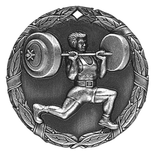 2" Weightlifter Medal