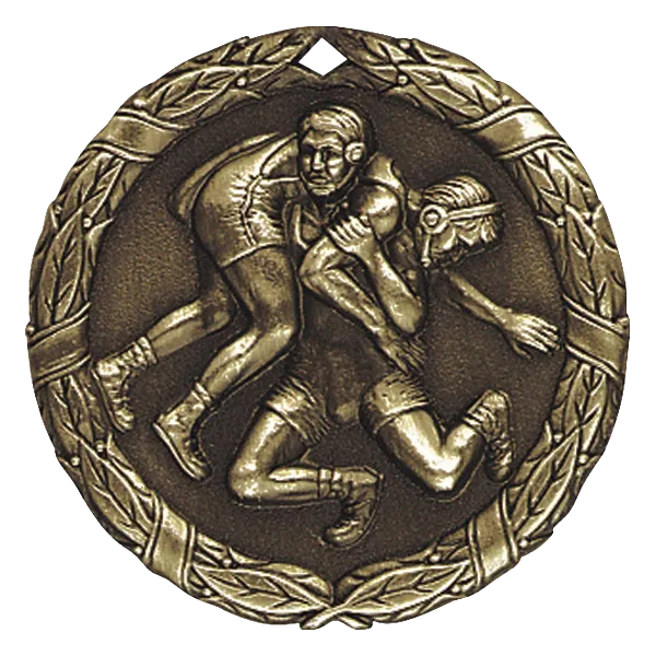 2" Wrestling Medal