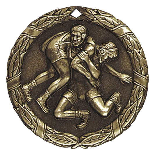 2" Wrestling Medal