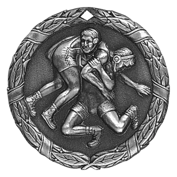 2" Wrestling Medal