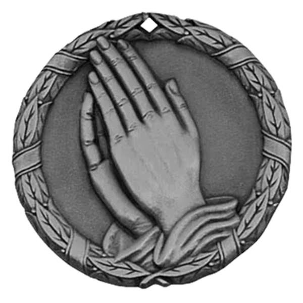 2" Praying Hands Medals